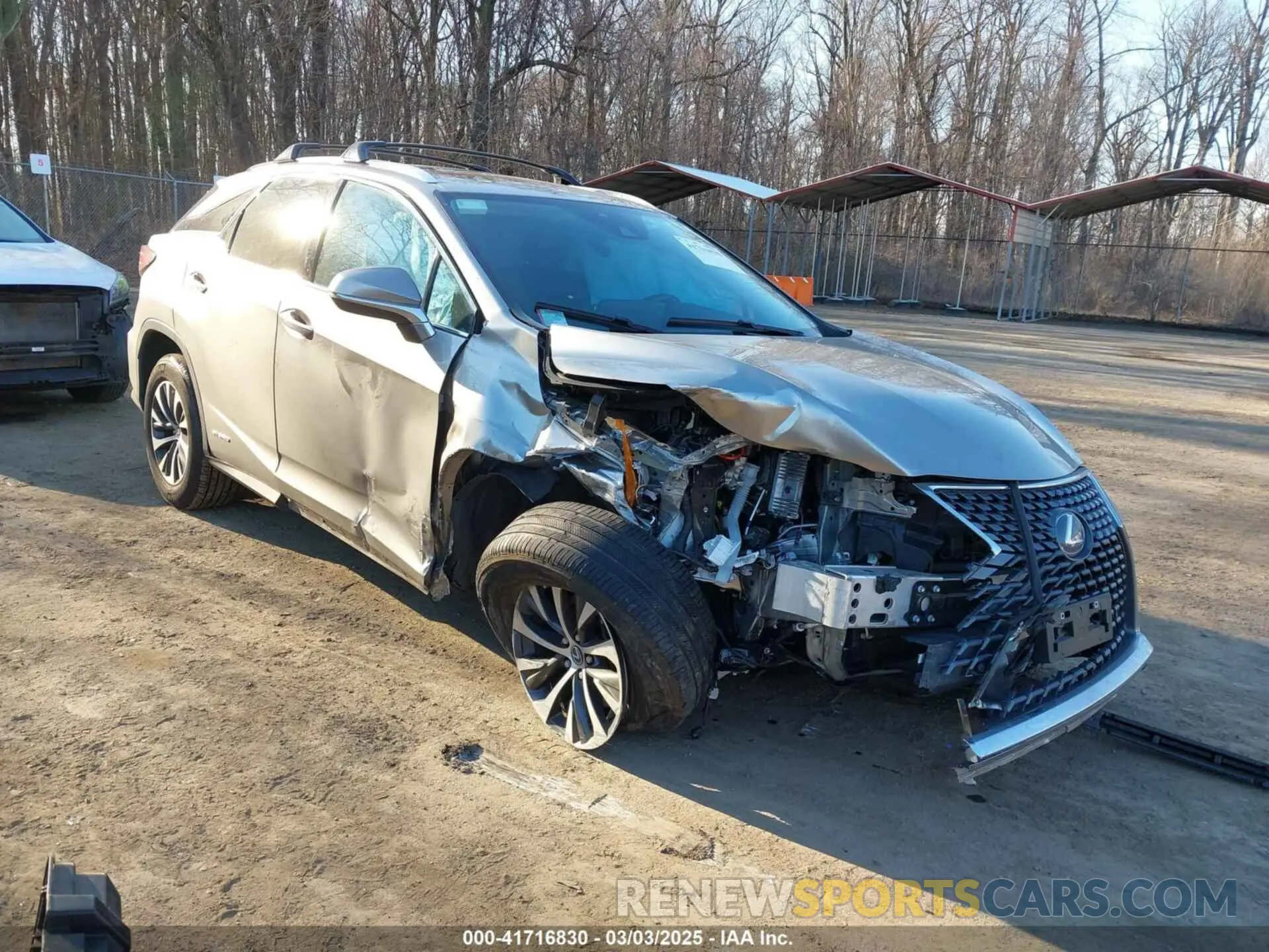 1 Photograph of a damaged car 2T2HGMDA9NC085132 LEXUS RX 450H 2022