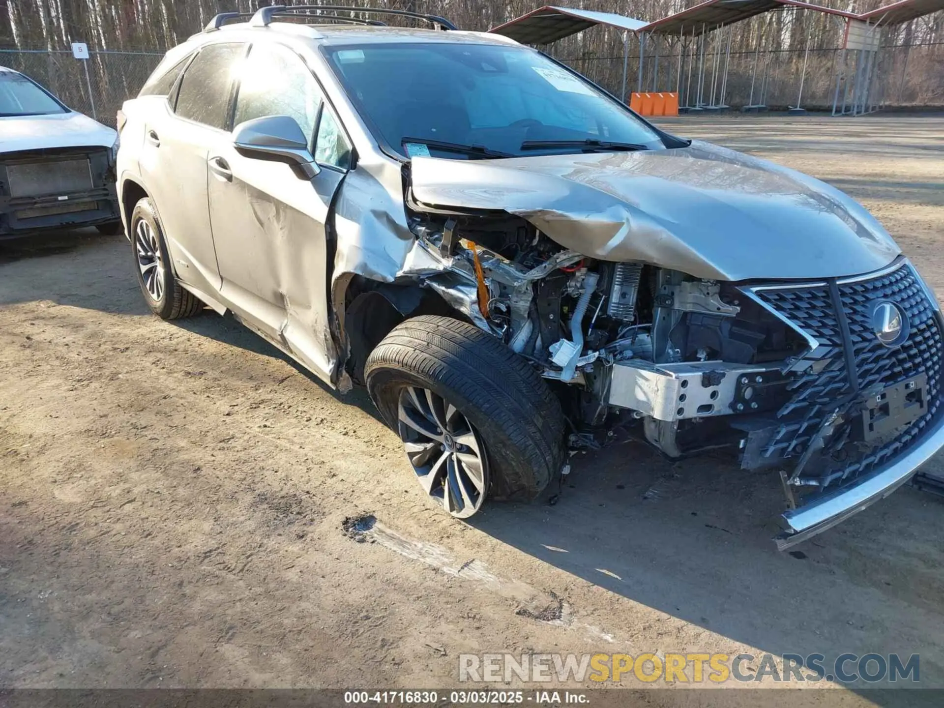 6 Photograph of a damaged car 2T2HGMDA9NC085132 LEXUS RX 450H 2022