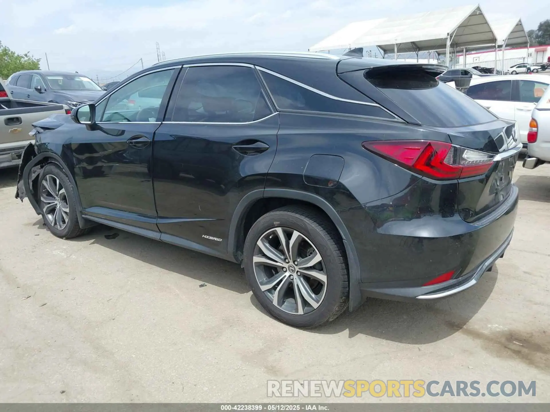3 Photograph of a damaged car 2T2HGMDAXNC090694 LEXUS RX 450H 2022