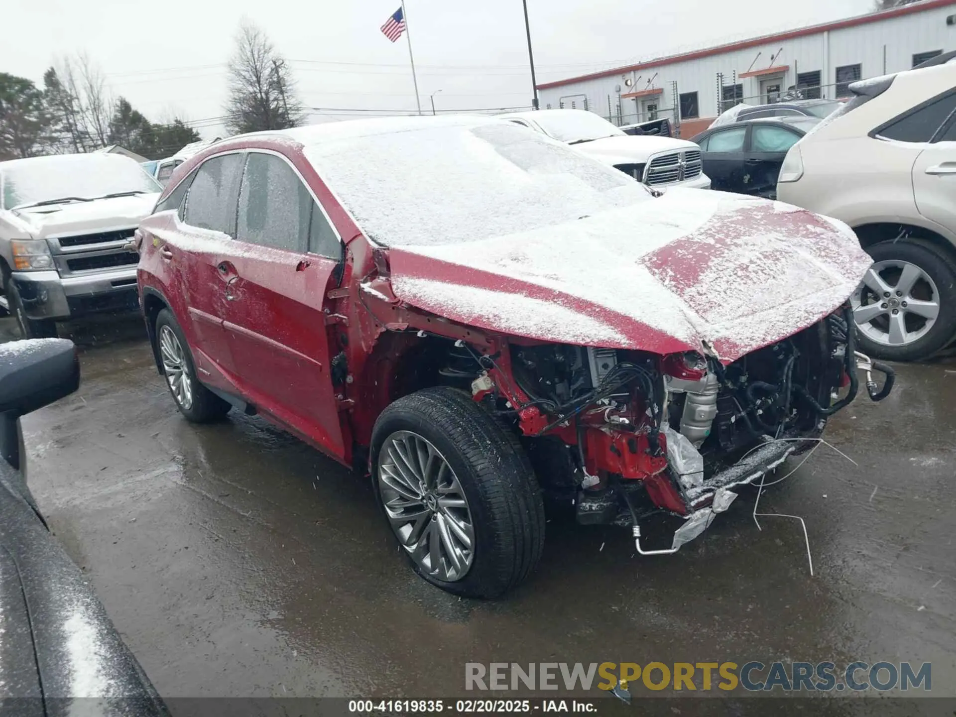 1 Photograph of a damaged car 2T2JGMDA2NC078878 LEXUS RX 450H 2022