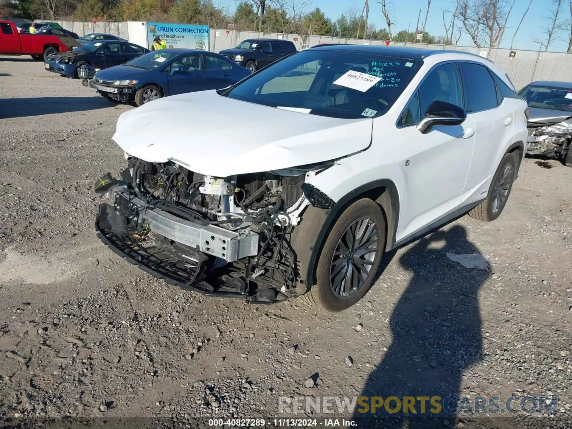 2 Photograph of a damaged car 2T2YGMDA4NC092781 LEXUS RX 450H 2022