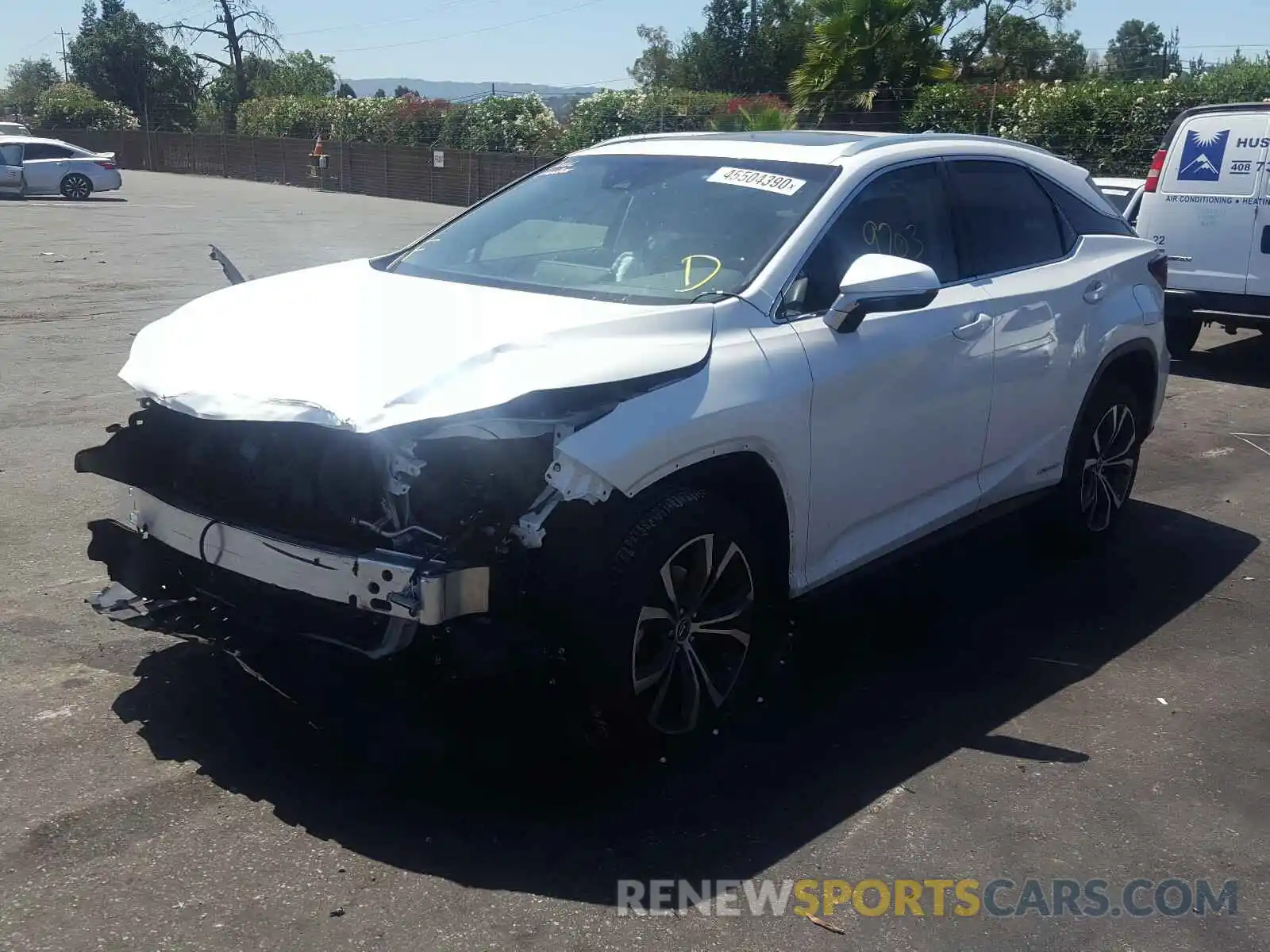 2 Photograph of a damaged car 2T2BGMCA0KC041829 LEXUS RX 450H BA 2019