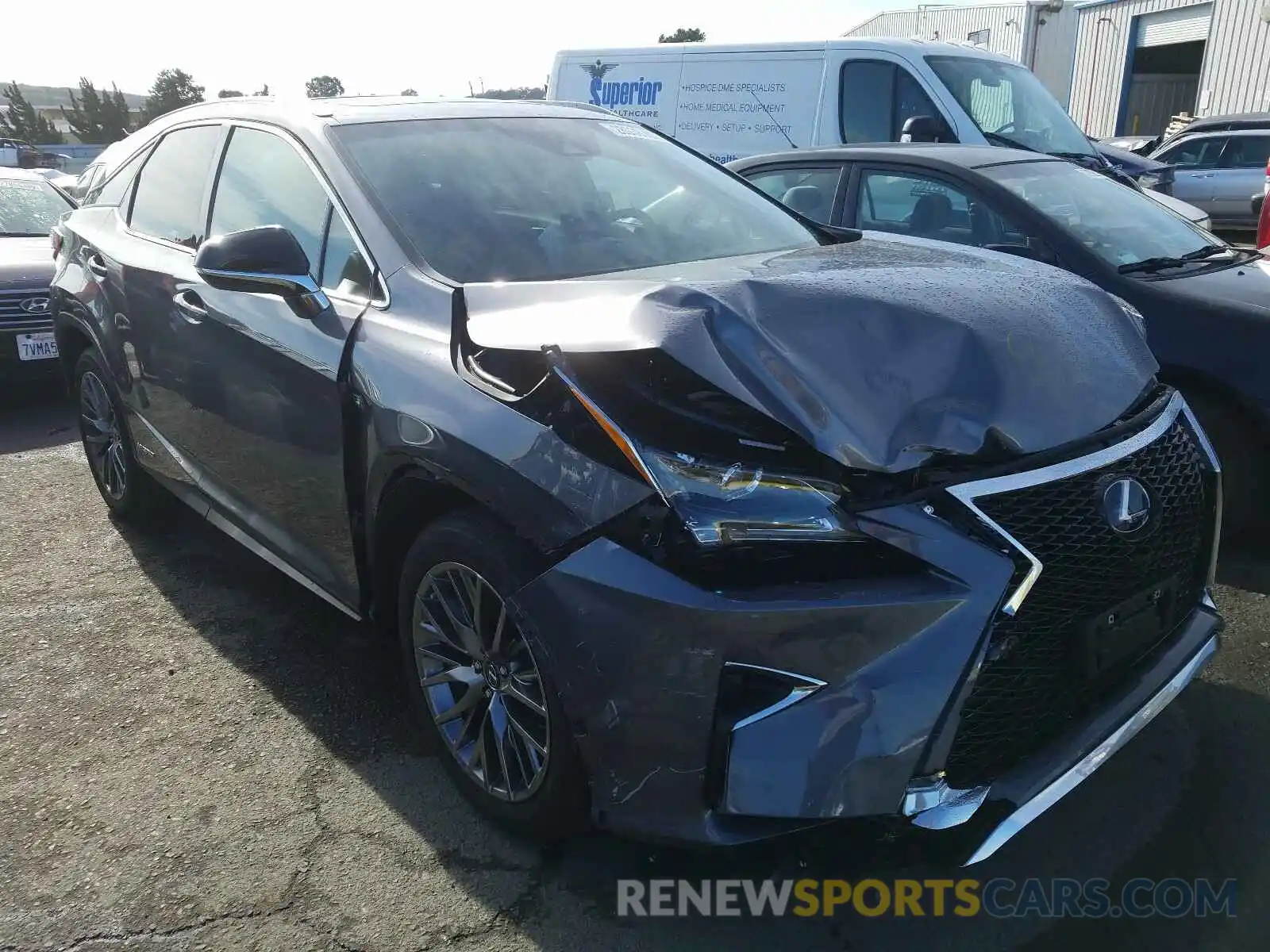 1 Photograph of a damaged car 2T2BGMCAXKC032510 LEXUS RX 450H BA 2019