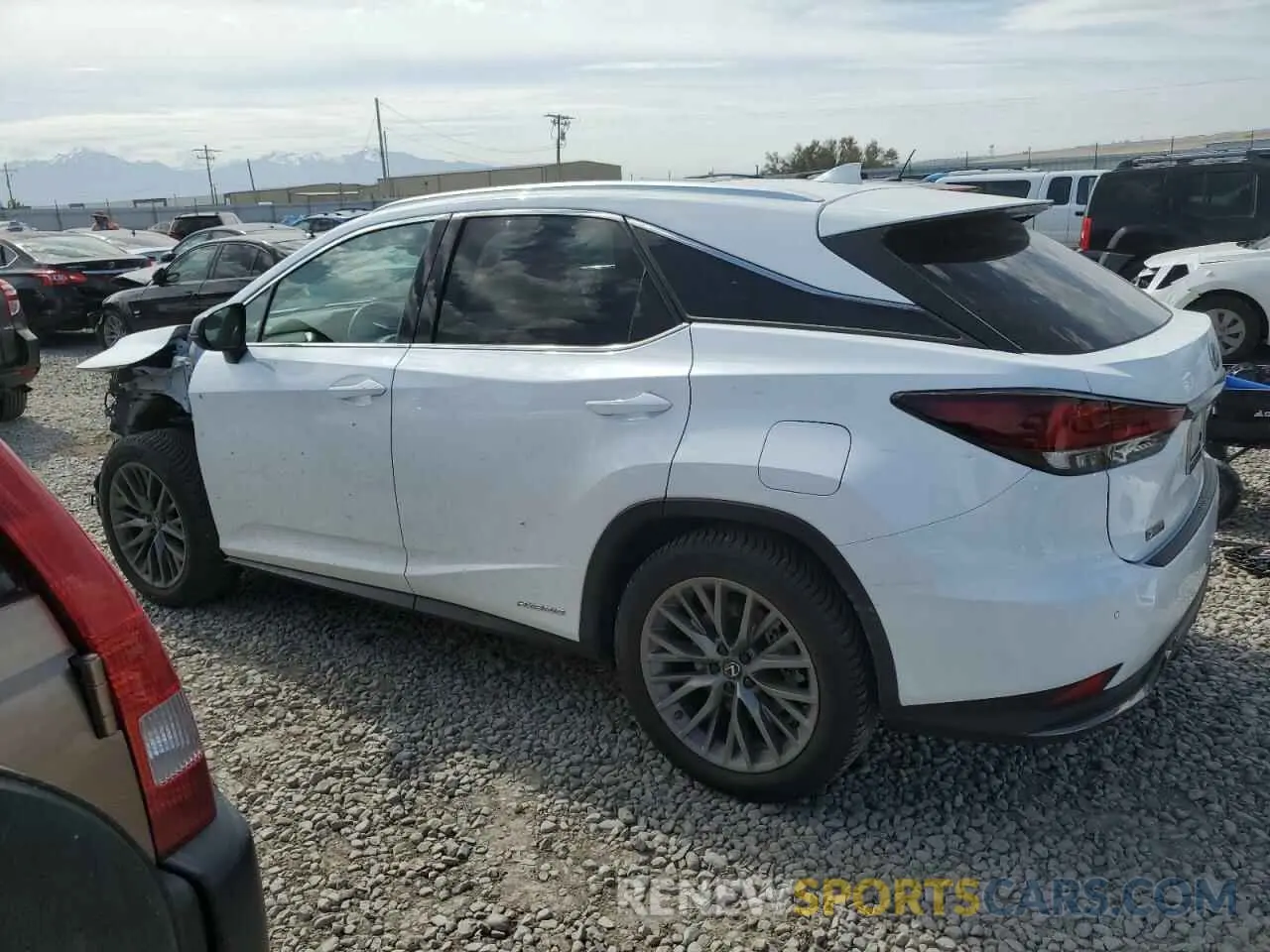 2 Photograph of a damaged car 2T2YGMDA1LC043924 LEXUS RX 450H F 2020