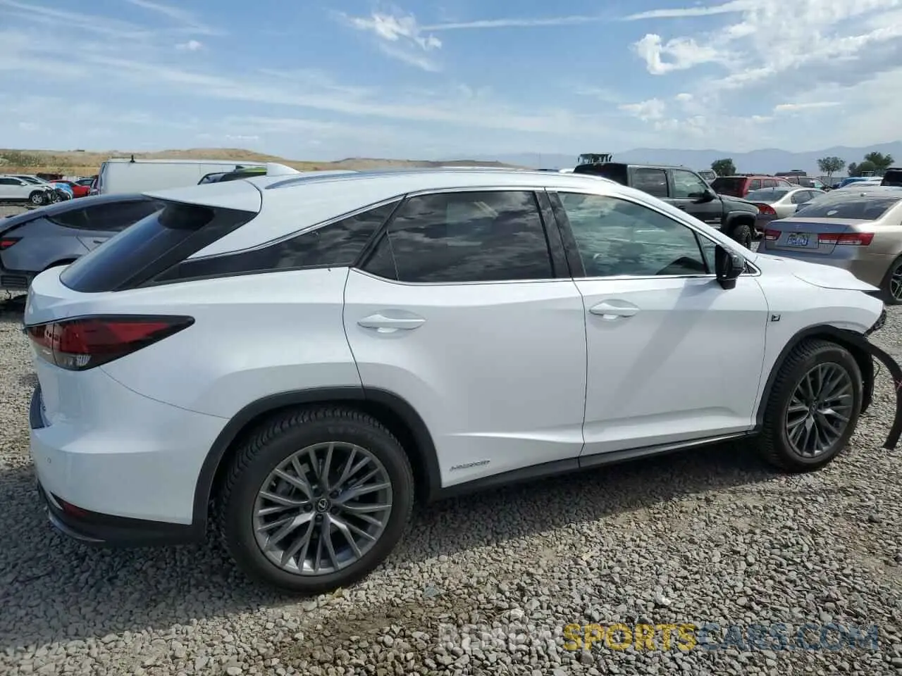 3 Photograph of a damaged car 2T2YGMDA1LC043924 LEXUS RX 450H F 2020