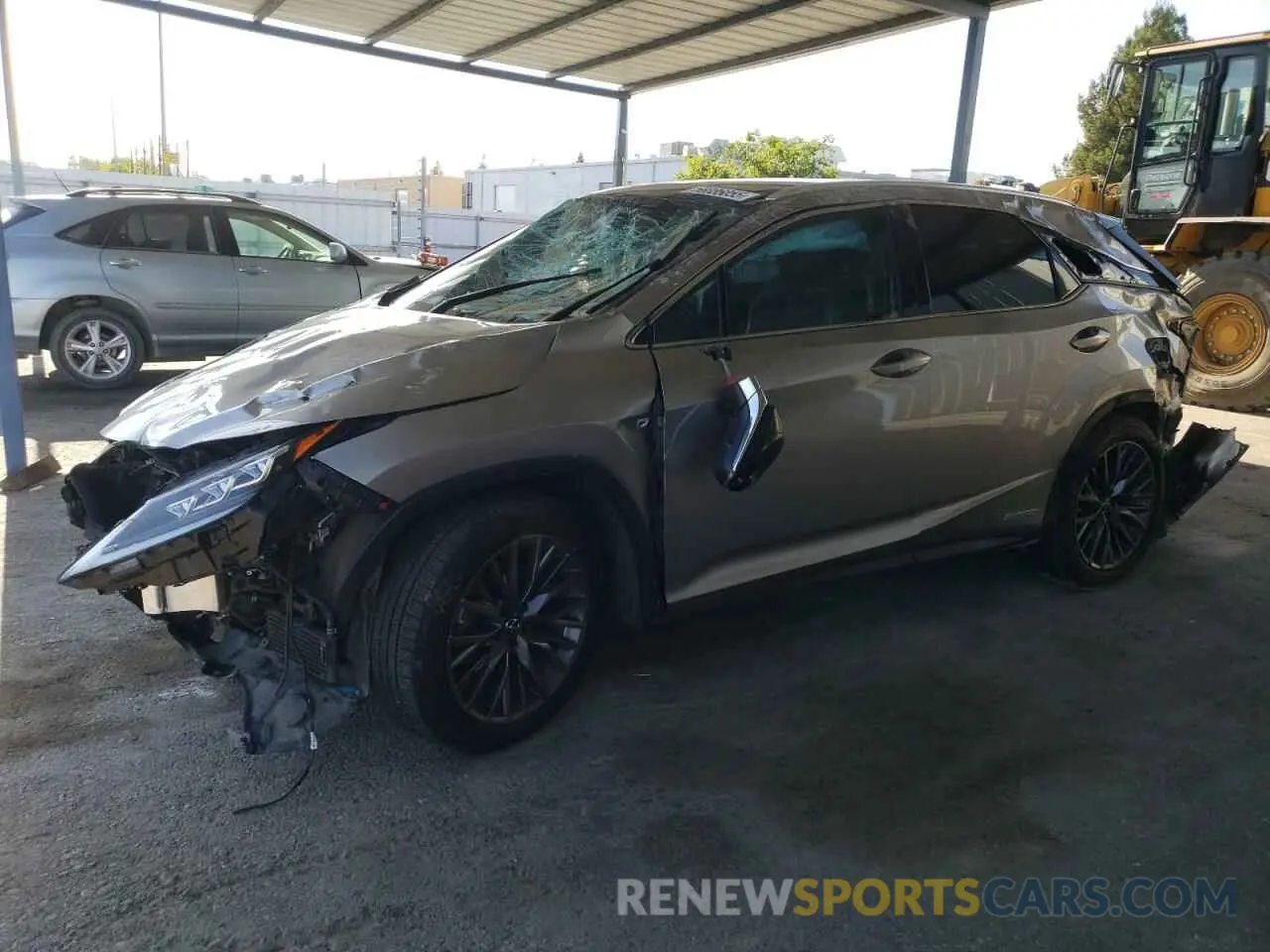 1 Photograph of a damaged car 2T2YGMDA4MC071198 LEXUS RX 450H F 2021