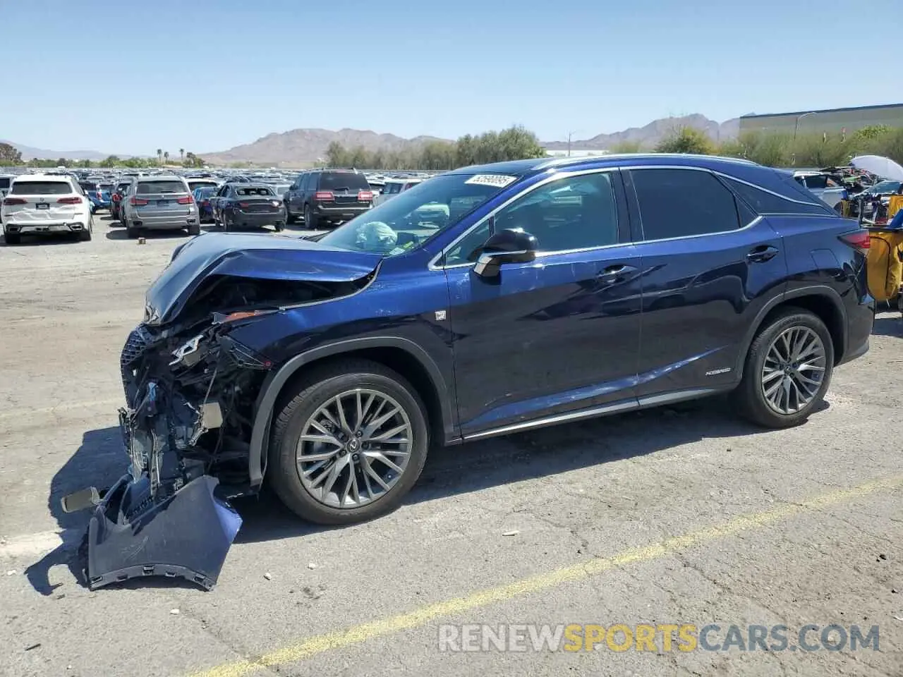 1 Photograph of a damaged car 2T2YGMDAXMC061050 LEXUS RX 450H F 2021