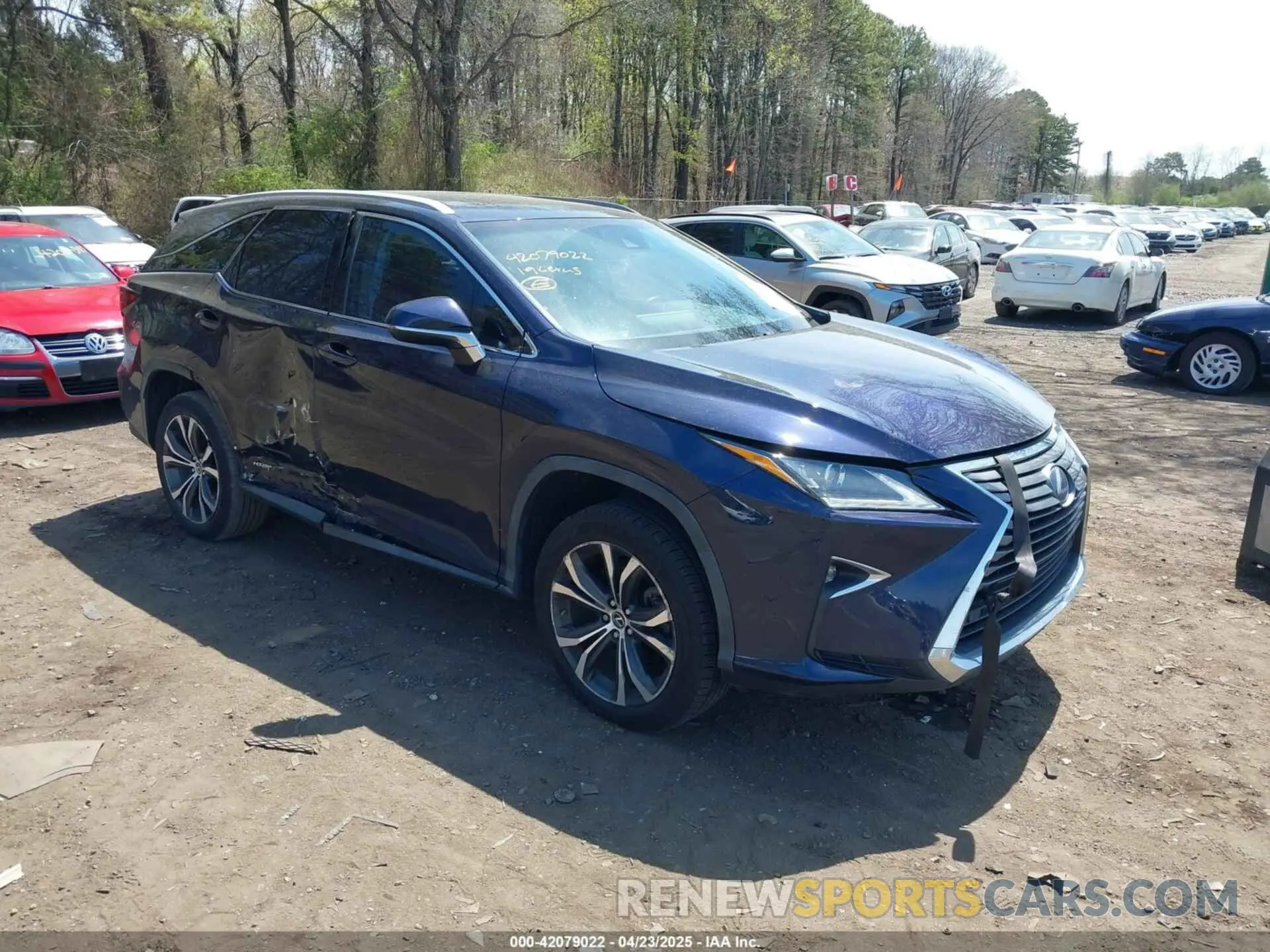 1 Photograph of a damaged car JTJDGKCA4K2006465 LEXUS RX 450HL 2019