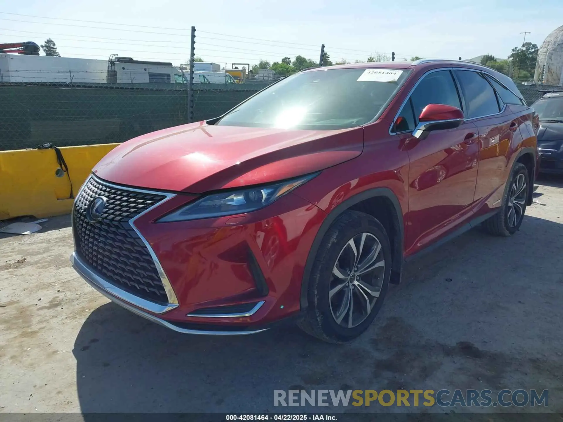 2 Photograph of a damaged car JTJHGKFA9L2011594 LEXUS RX 450HL 2020
