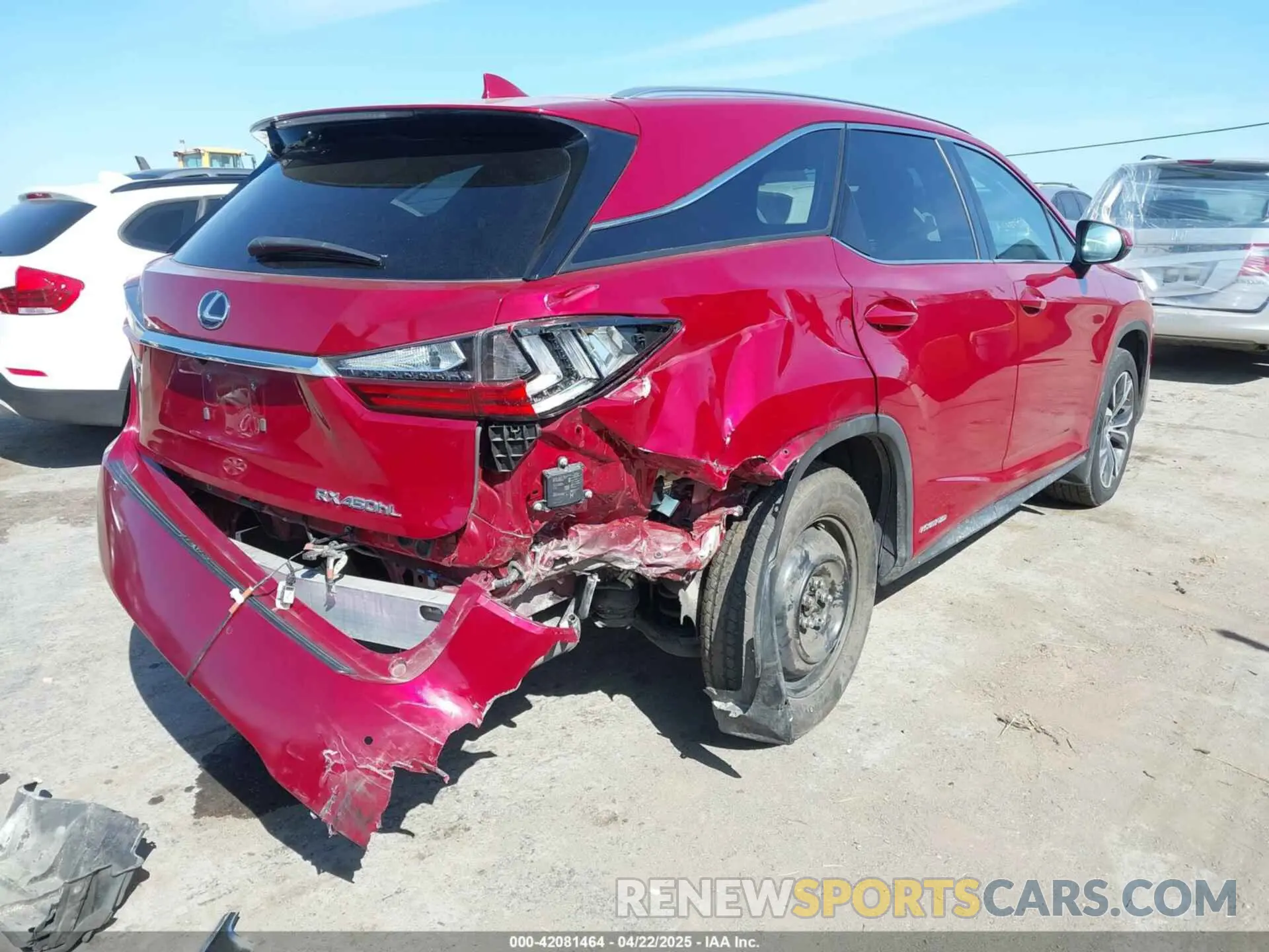 4 Photograph of a damaged car JTJHGKFA9L2011594 LEXUS RX 450HL 2020