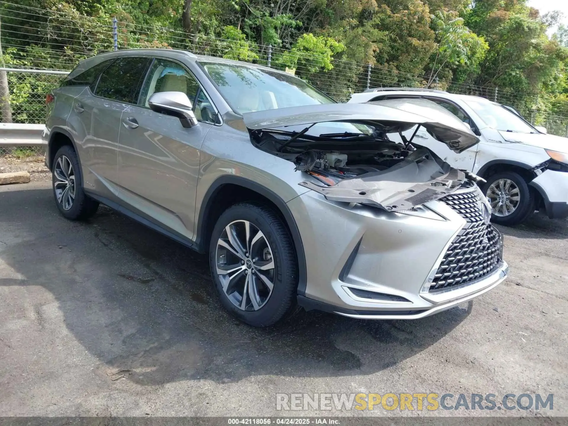 1 Photograph of a damaged car JTJHGKFA2M2016489 LEXUS RX 450HL 2021