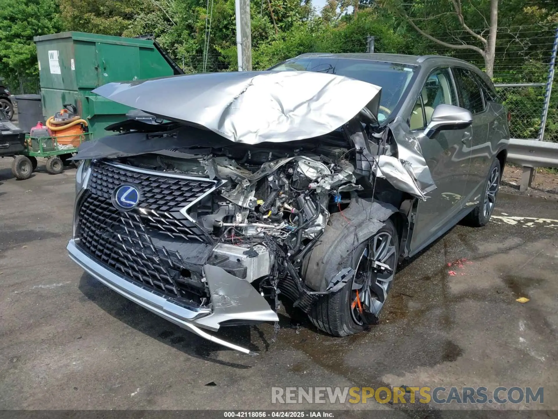 2 Photograph of a damaged car JTJHGKFA2M2016489 LEXUS RX 450HL 2021