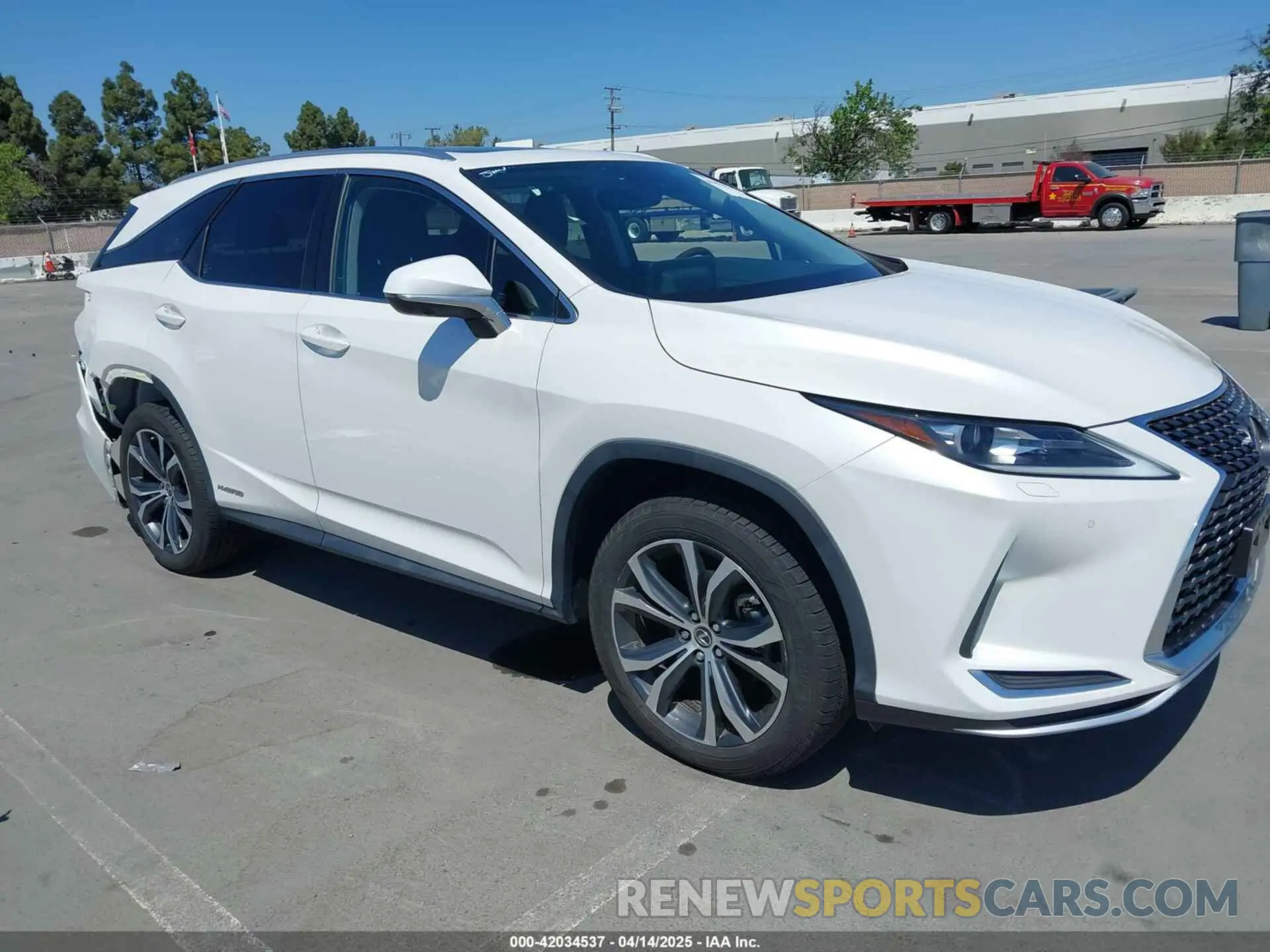 1 Photograph of a damaged car JTJHGKFA5M2018172 LEXUS RX 450HL 2021