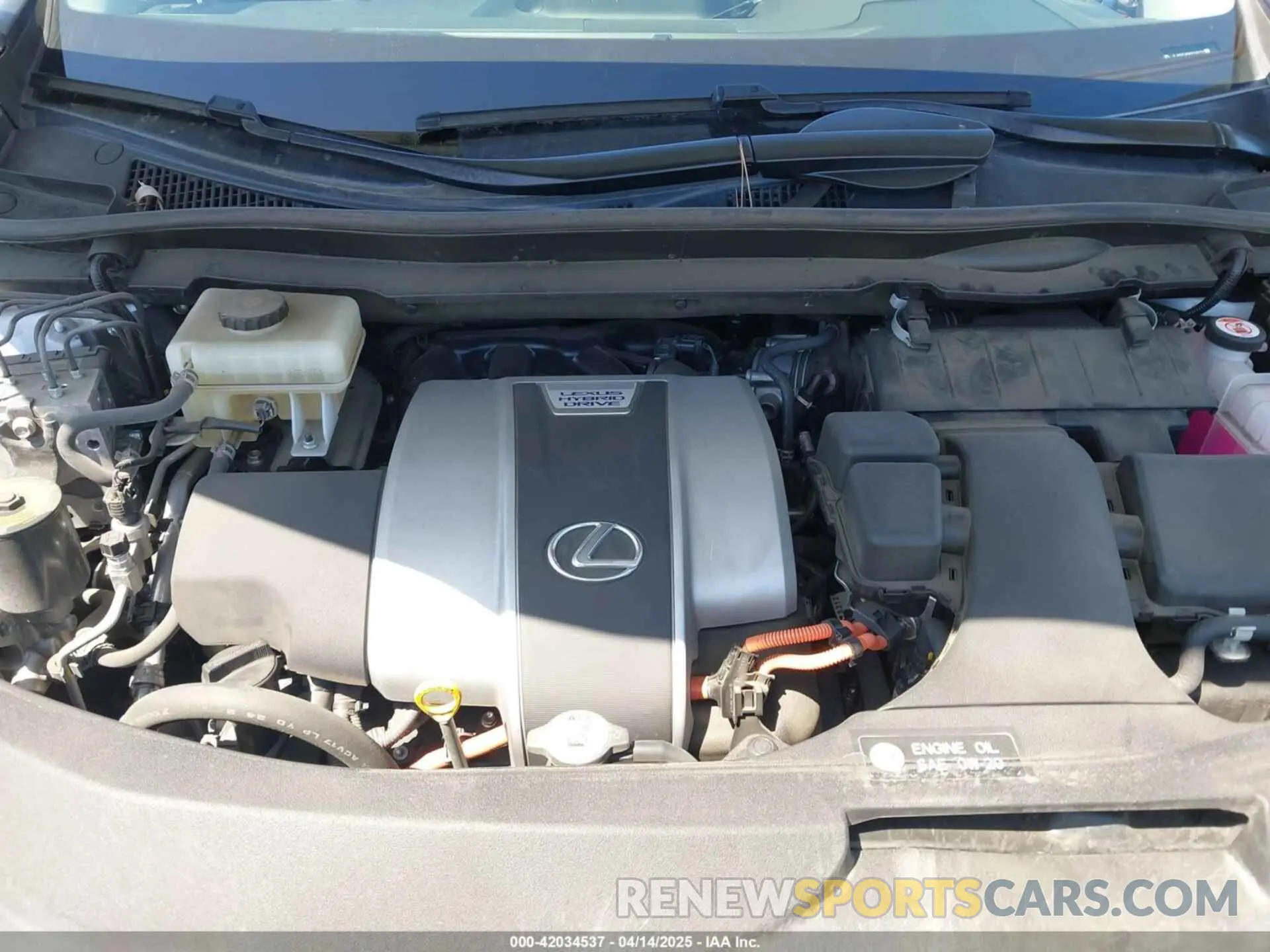 10 Photograph of a damaged car JTJHGKFA5M2018172 LEXUS RX 450HL 2021