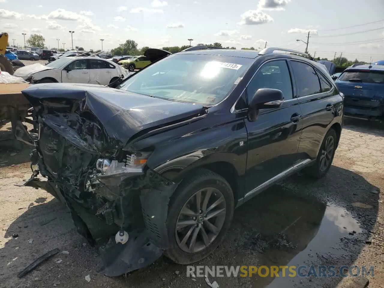 1 Photograph of a damaged car 2T2BK1BA7EC237544 LEXUS RX350 2014