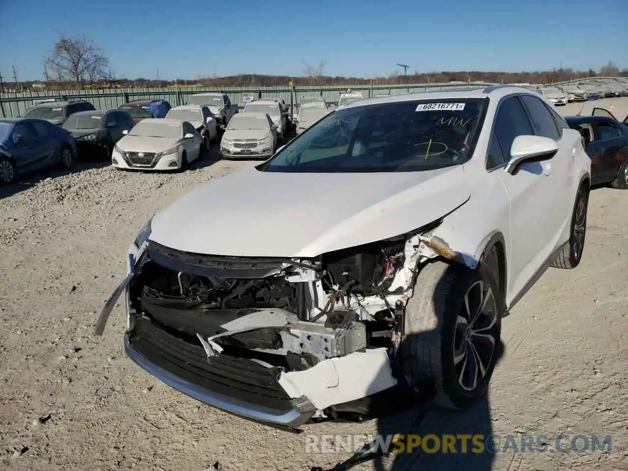 2 Photograph of a damaged car 2T2BZMCA0KC182202 LEXUS RX350 2019