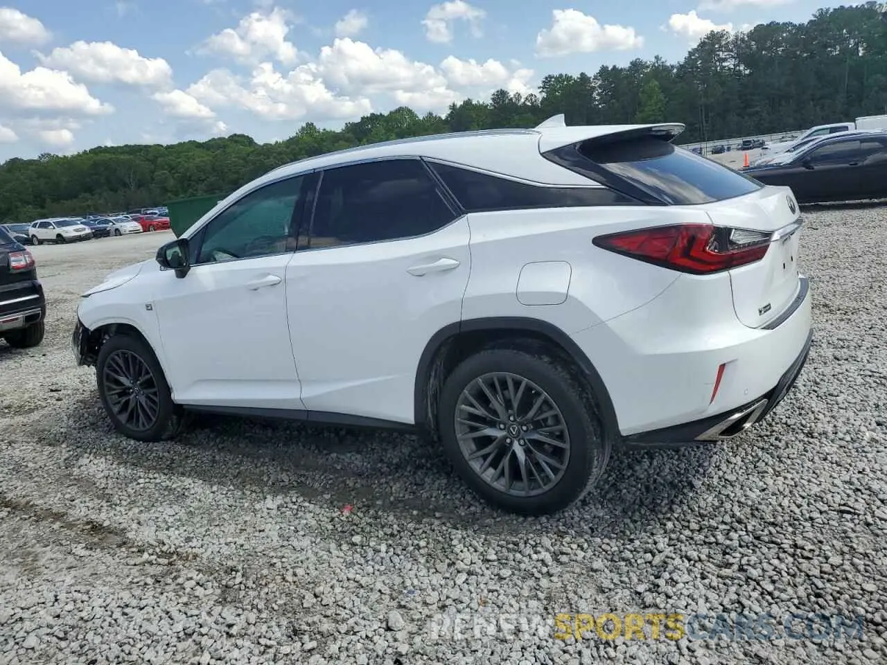 2 Photograph of a damaged car 2T2BZMCA0KC190459 LEXUS RX350 2019