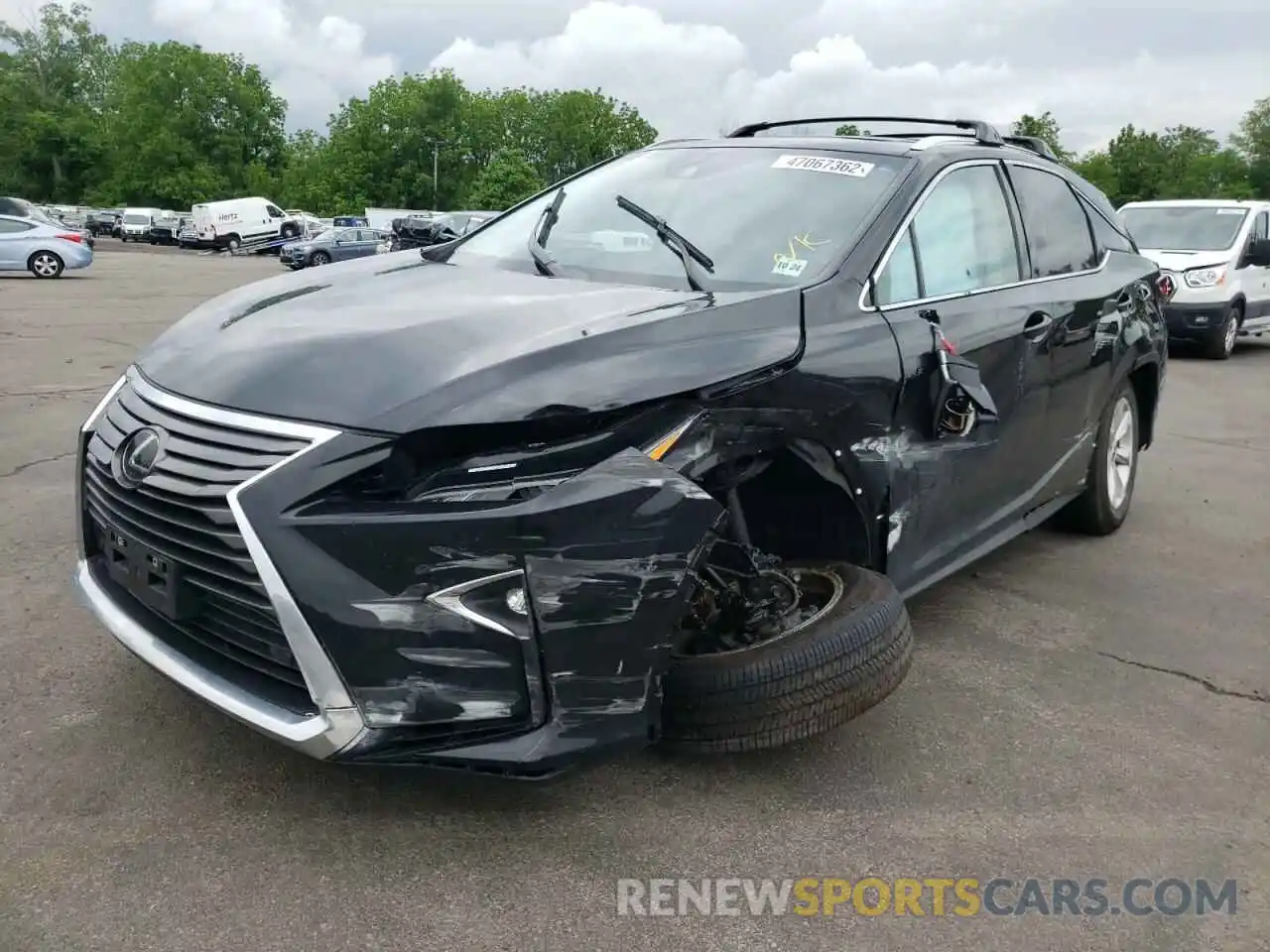 2 Photograph of a damaged car 2T2BZMCA1KC204840 LEXUS RX350 2019