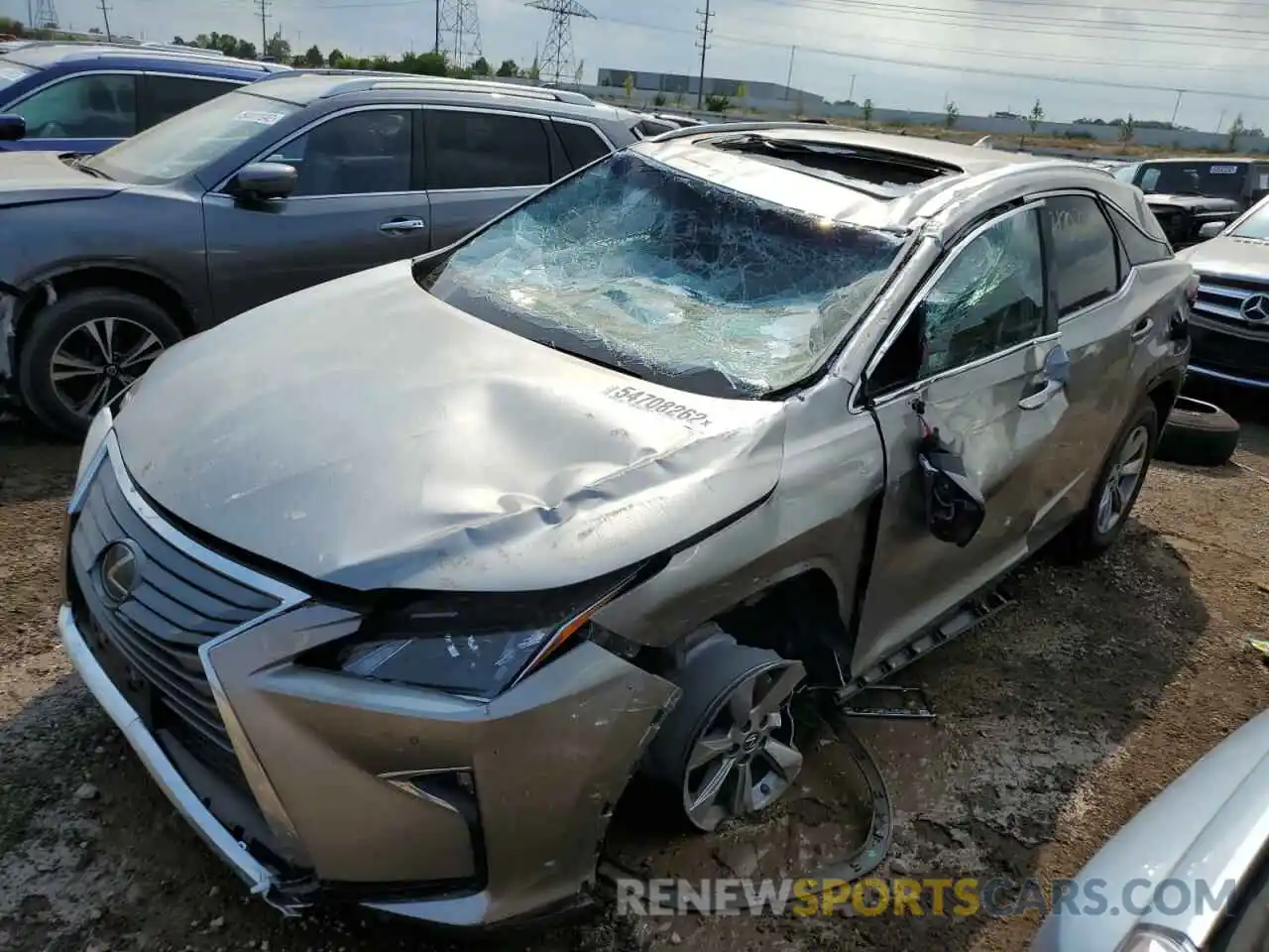 2 Photograph of a damaged car 2T2BZMCA1KC210301 LEXUS RX350 2019