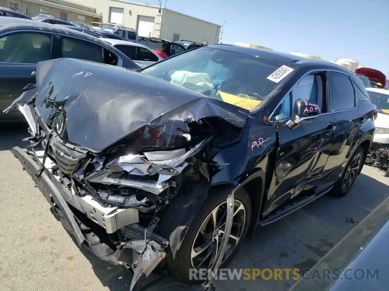 2 Photograph of a damaged car 2T2BZMCA2KC191841 LEXUS RX350 2019