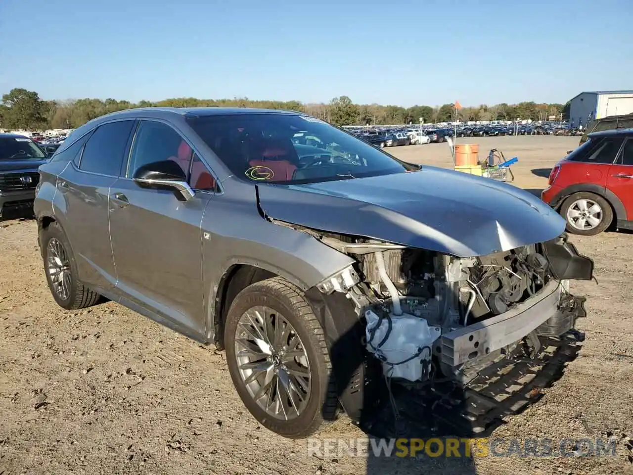 1 Photograph of a damaged car 2T2BZMCA3KC173378 LEXUS RX350 2019