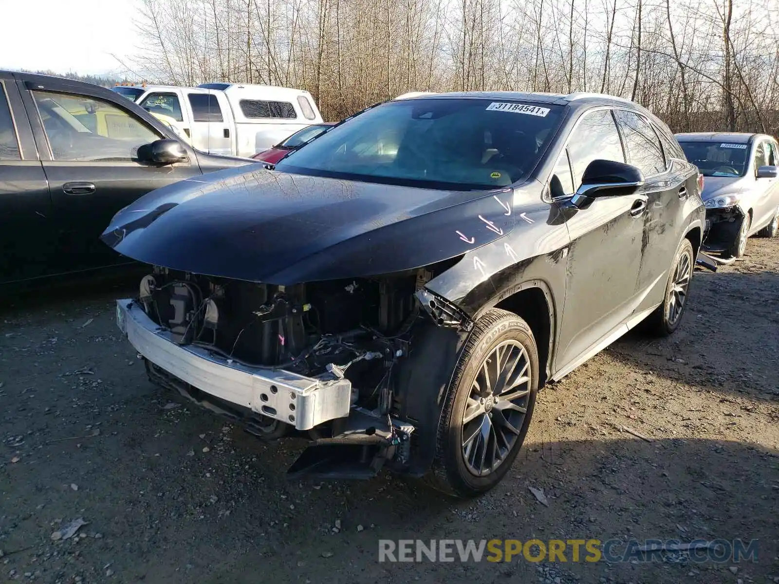 2 Photograph of a damaged car 2T2BZMCA3KC173963 LEXUS RX350 2019