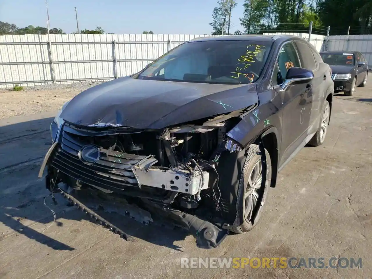 2 Photograph of a damaged car 2T2BZMCA5KC184558 LEXUS RX350 2019