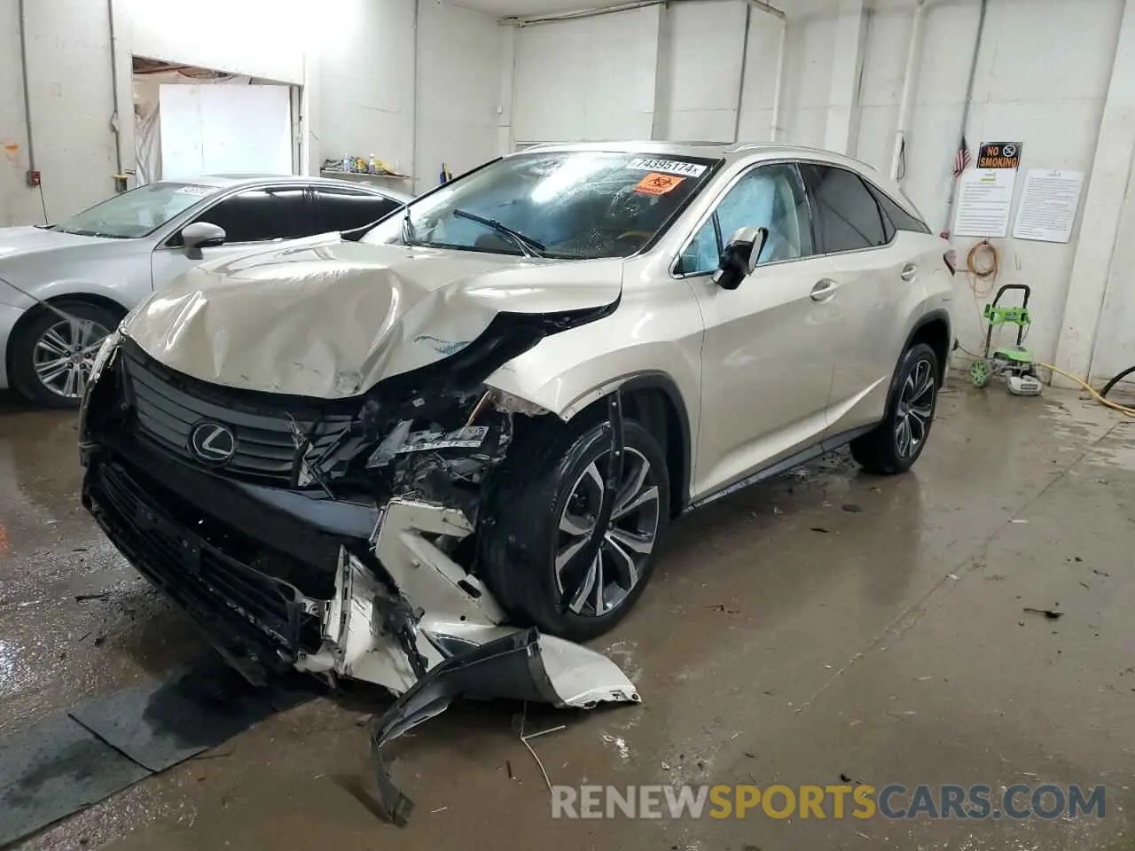 1 Photograph of a damaged car 2T2BZMCA6KC197478 LEXUS RX350 2019