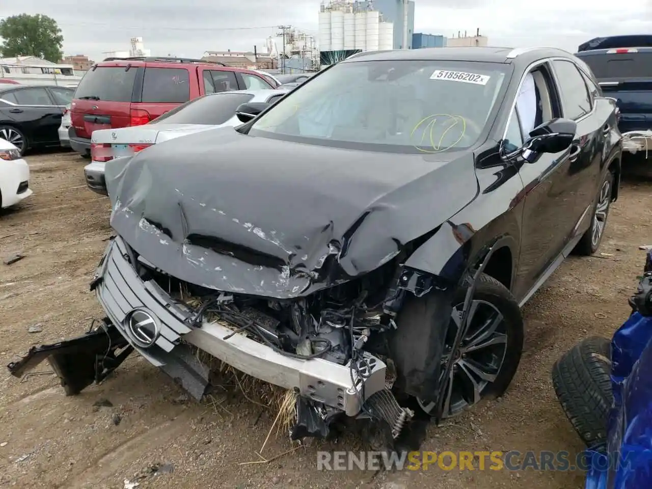 2 Photograph of a damaged car 2T2BZMCA8KC182304 LEXUS RX350 2019