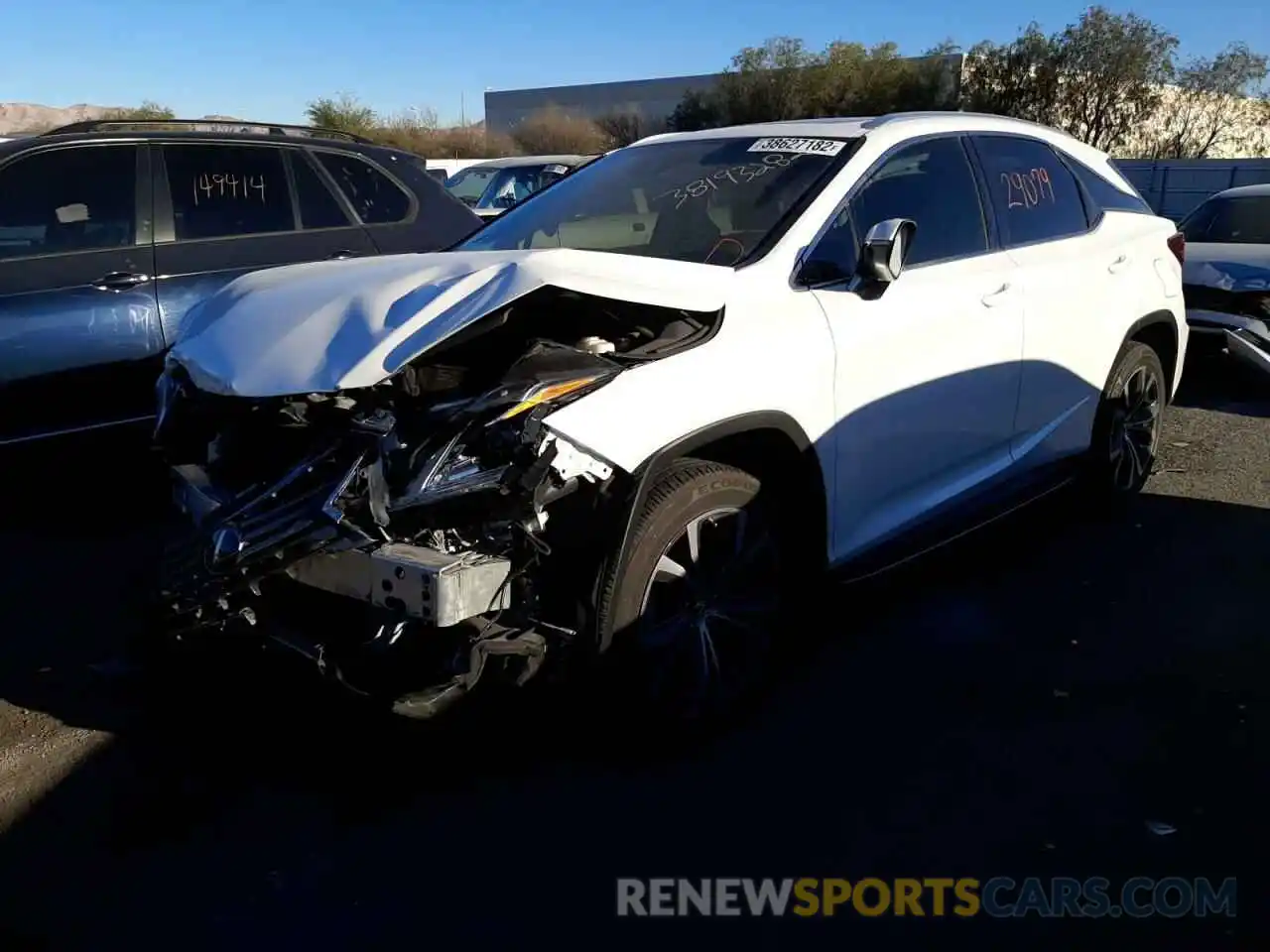 2 Photograph of a damaged car 2T2BZMCA8KC185705 LEXUS RX350 2019