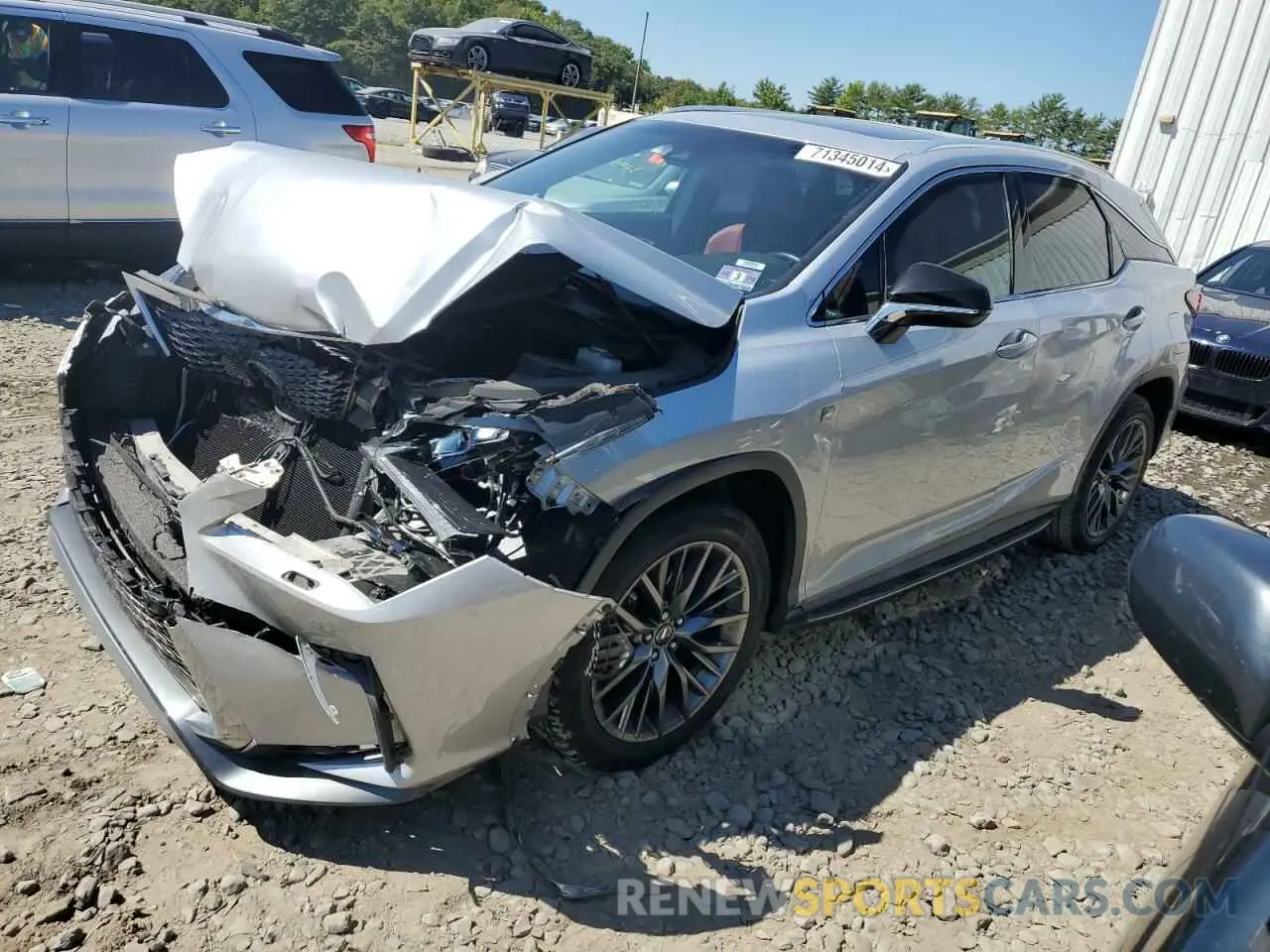 1 Photograph of a damaged car 2T2BZMCAXKC177413 LEXUS RX350 2019
