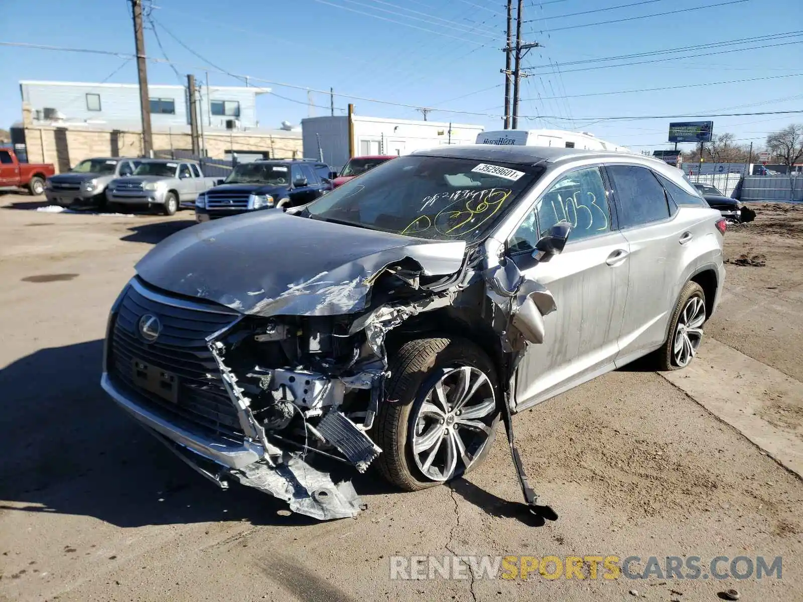 2 Photograph of a damaged car 2T2BZMCAXKC203721 LEXUS RX350 2019