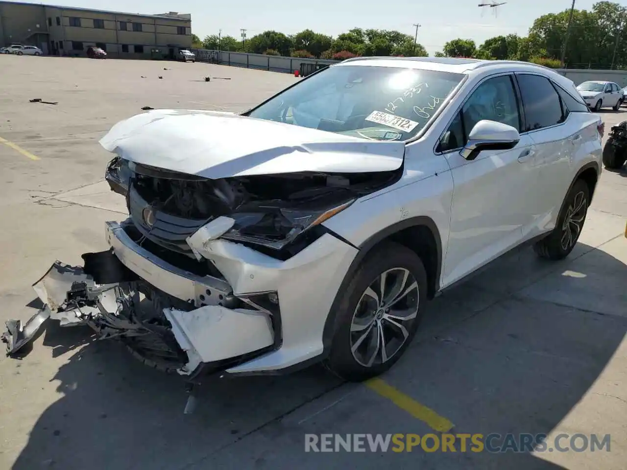 2 Photograph of a damaged car 2T2ZZMCA0KC127537 LEXUS RX350 2019