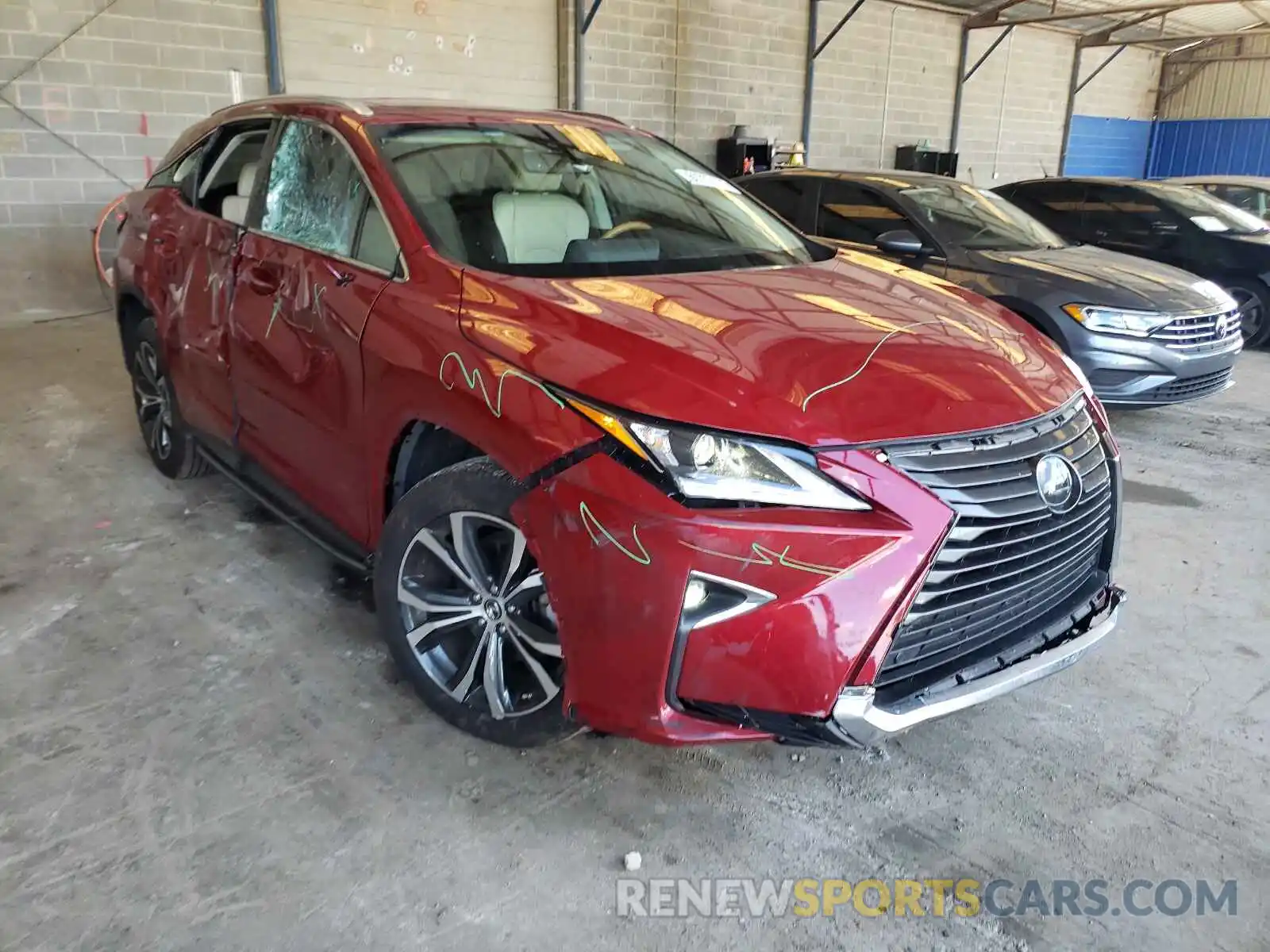 1 Photograph of a damaged car 2T2ZZMCA0KC133922 LEXUS RX350 2019