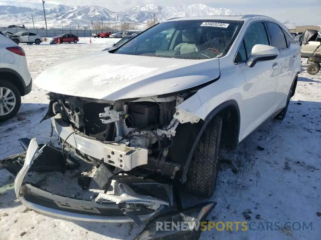 2 Photograph of a damaged car 2T2ZZMCA1KC122654 LEXUS RX350 2019