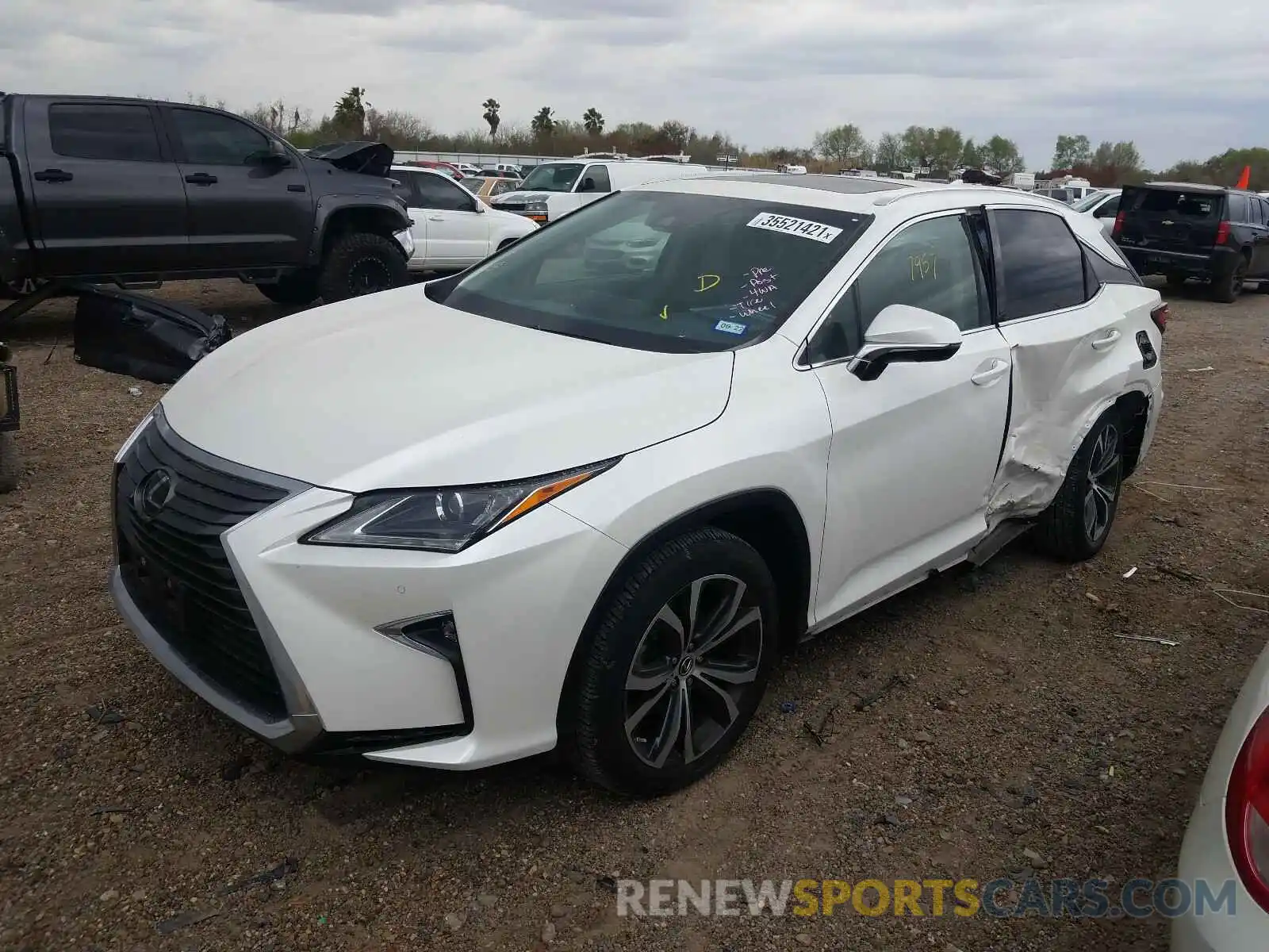 2 Photograph of a damaged car 2T2ZZMCA3KC125300 LEXUS RX350 2019