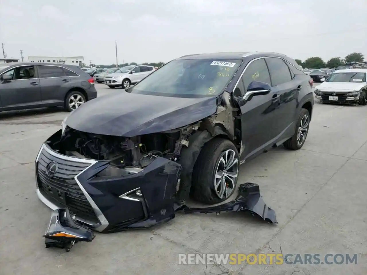 2 Photograph of a damaged car 2T2ZZMCA3KC134529 LEXUS RX350 2019