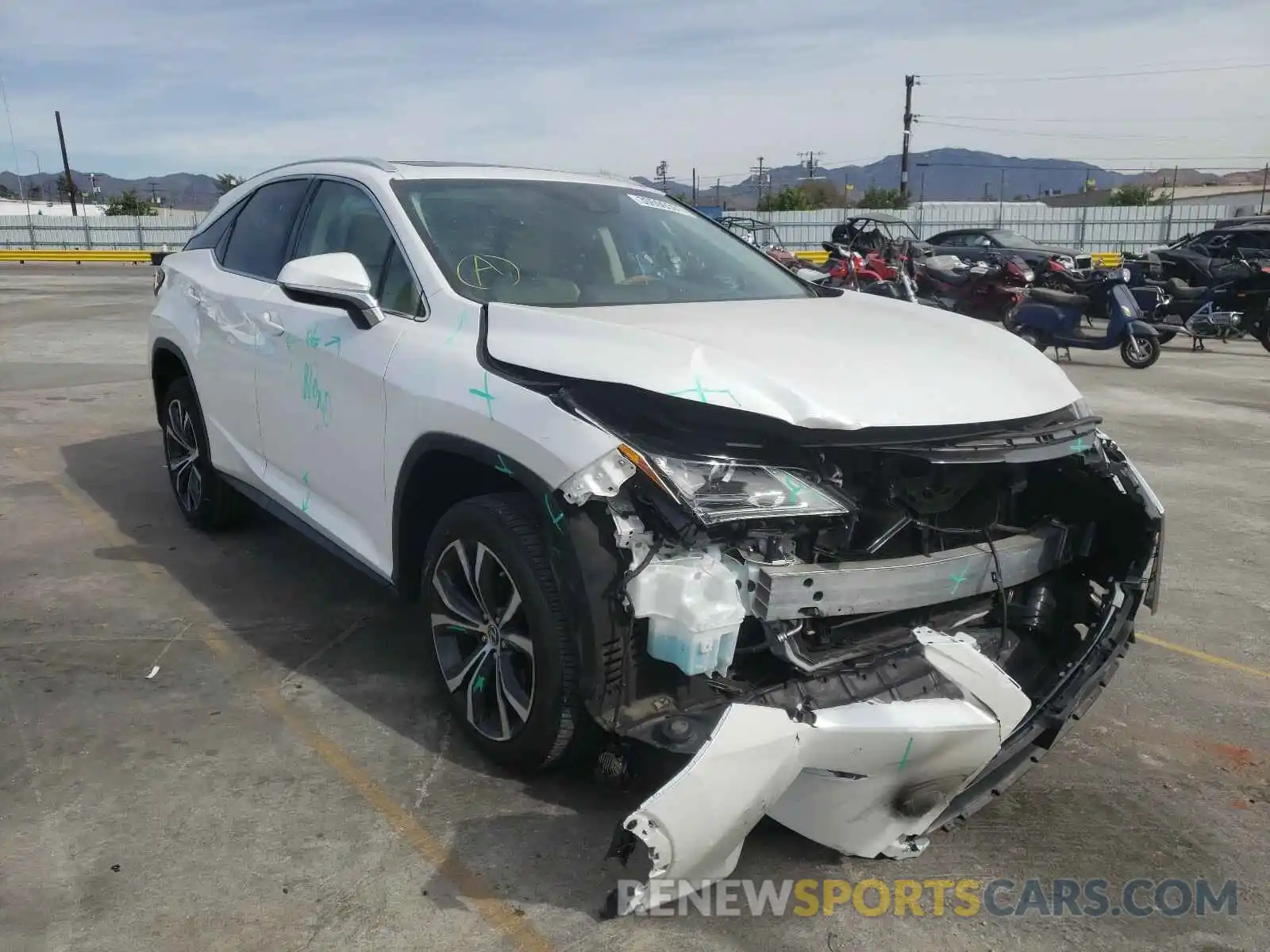 1 Photograph of a damaged car 2T2ZZMCA5KC120132 LEXUS RX350 2019