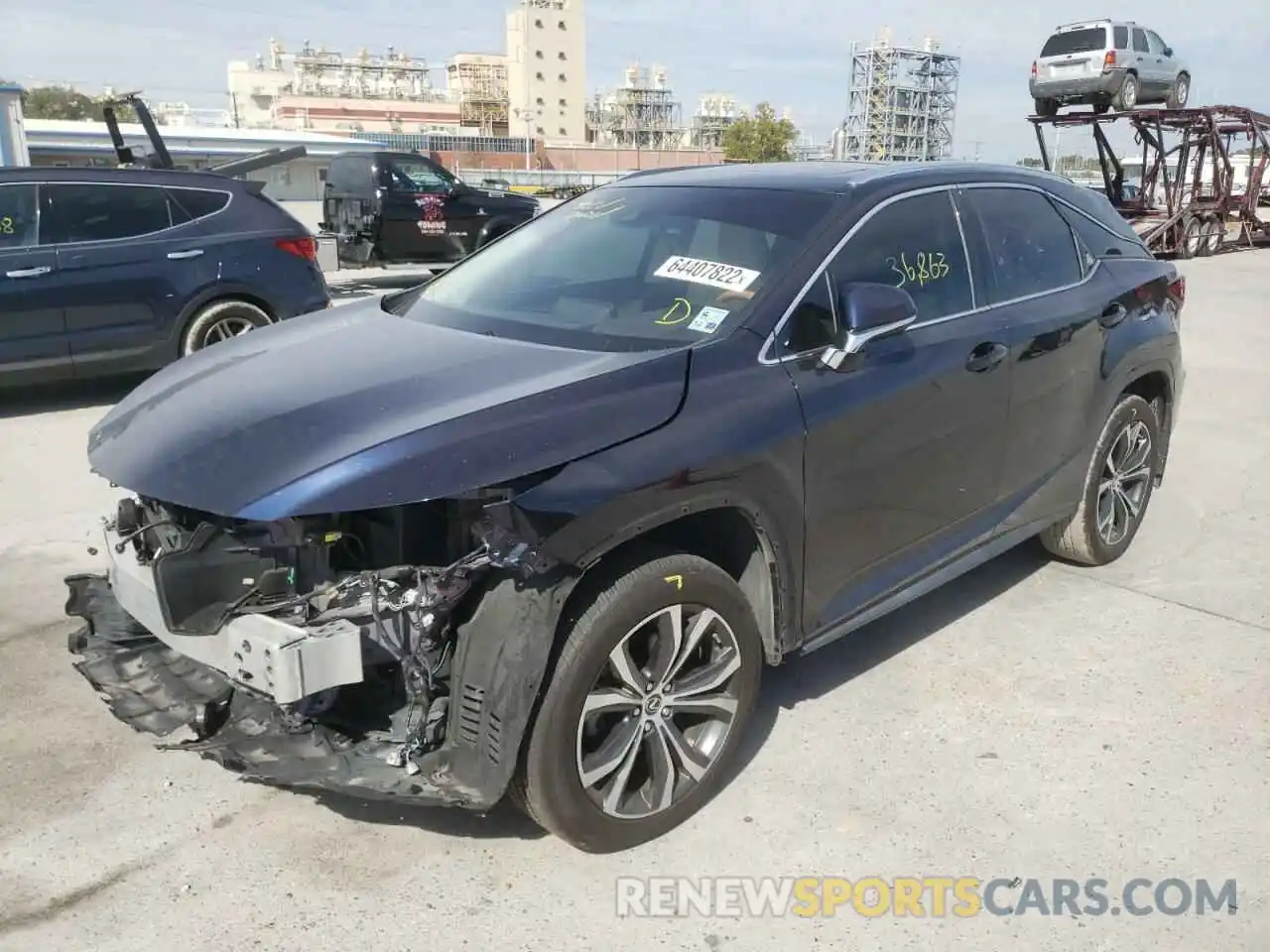 2 Photograph of a damaged car 2T2ZZMCA7KC136350 LEXUS RX350 2019