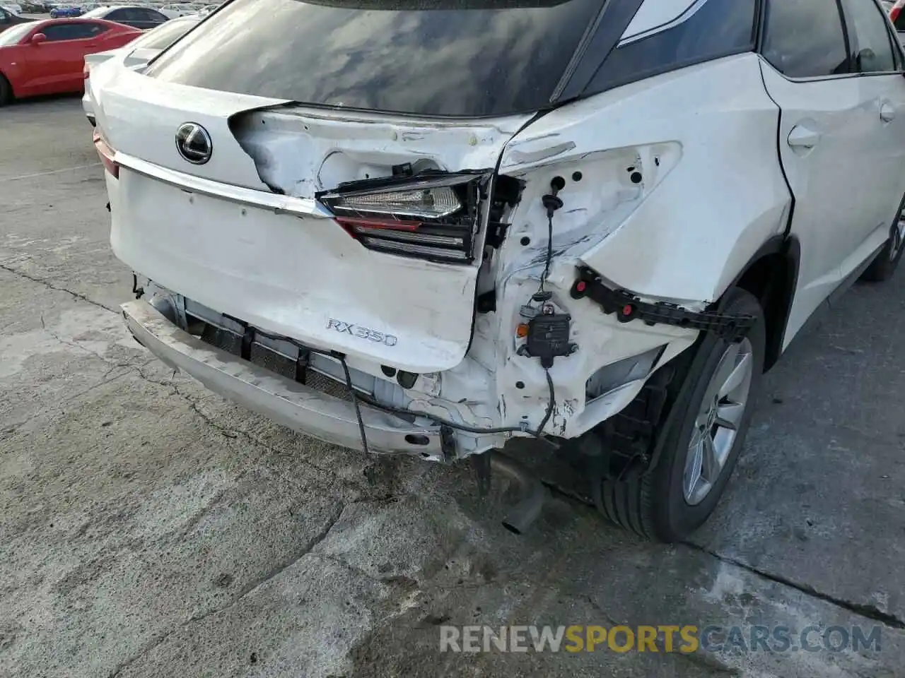 9 Photograph of a damaged car 2T2ZZMCA7KC147493 LEXUS RX350 2019