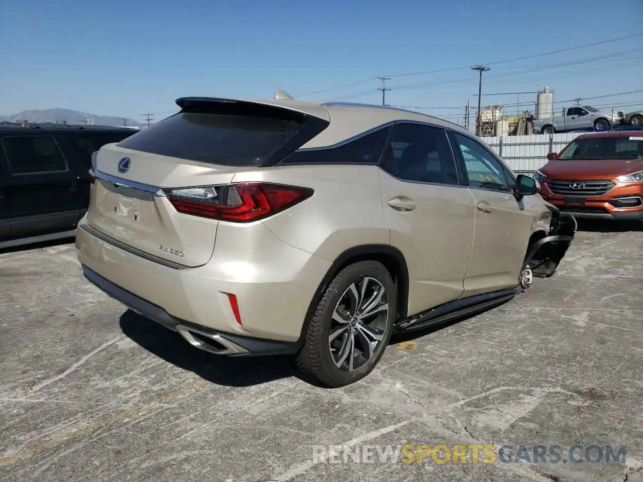 4 Photograph of a damaged car 2T2ZZMCA8KC120285 LEXUS RX350 2019