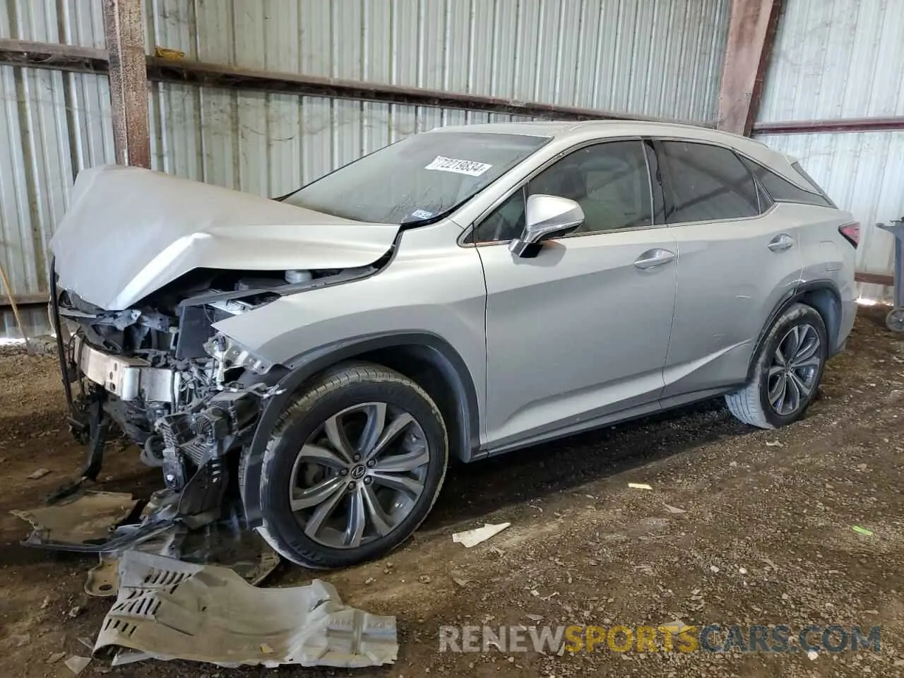 1 Photograph of a damaged car 2T2ZZMCA8KC133084 LEXUS RX350 2019