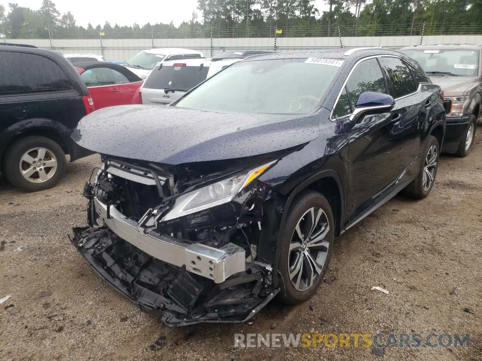 2 Photograph of a damaged car 2T2ZZMCA8KC136681 LEXUS RX350 2019