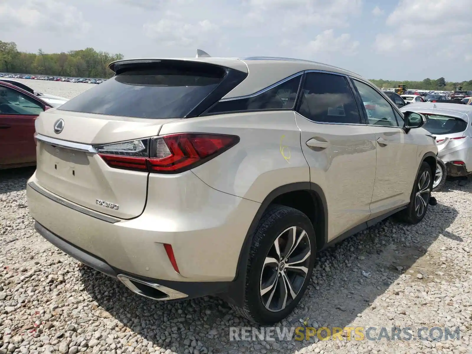 4 Photograph of a damaged car 2T2ZZMCA8KC138530 LEXUS RX350 2019