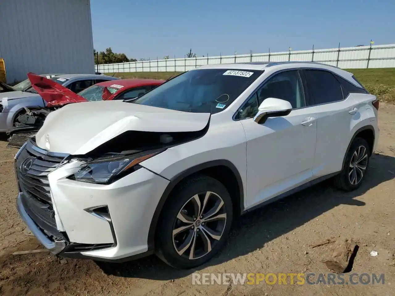 2 Photograph of a damaged car 2T2ZZMCA9KC120375 LEXUS RX350 2019