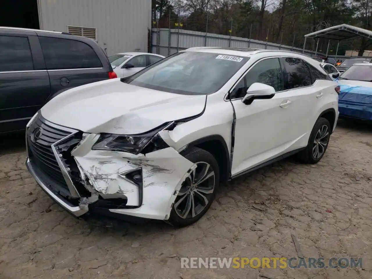 1 Photograph of a damaged car 2T2ZZMCA9KC120523 LEXUS RX350 2019