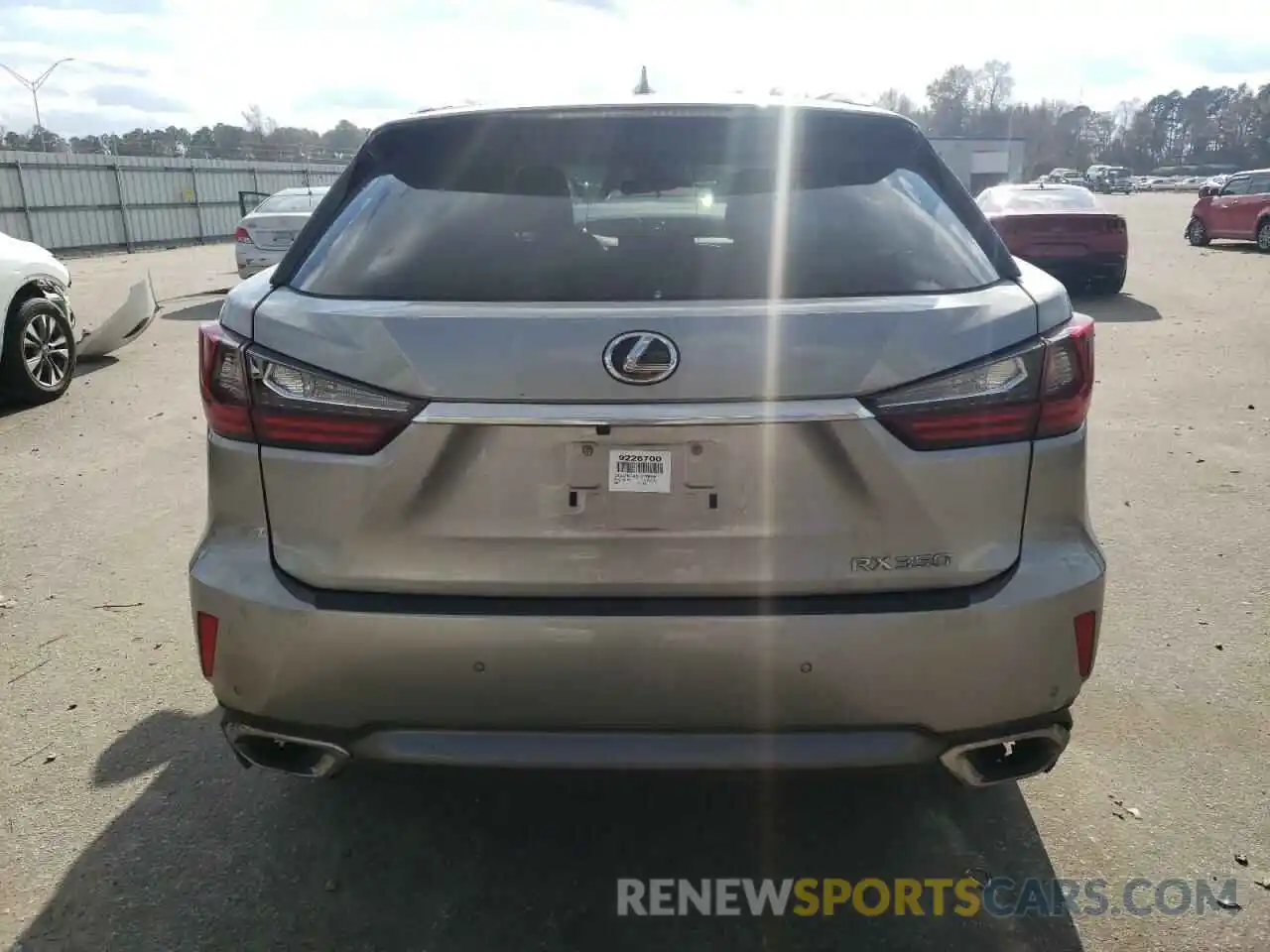 6 Photograph of a damaged car 2T2ZZMCA9KC129058 LEXUS RX350 2019