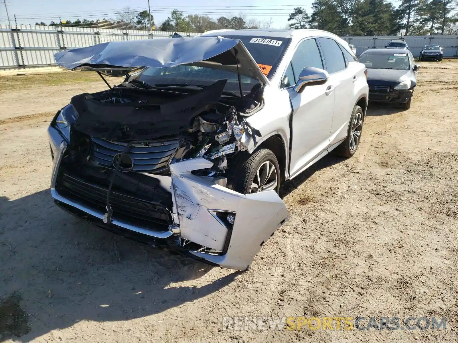 2 Photograph of a damaged car 2T2ZZMCAXKC127531 LEXUS RX350 2019