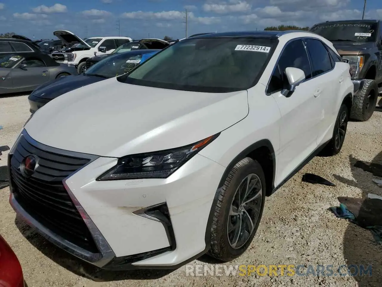1 Photograph of a damaged car 2T2ZZMCAXKC142319 LEXUS RX350 2019