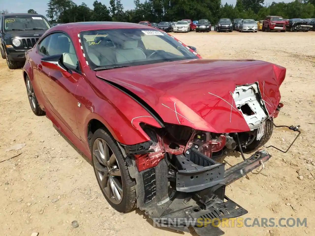 1 Photograph of a damaged car JTHSZ5BC3K5009640 LEXUS RX350 2019